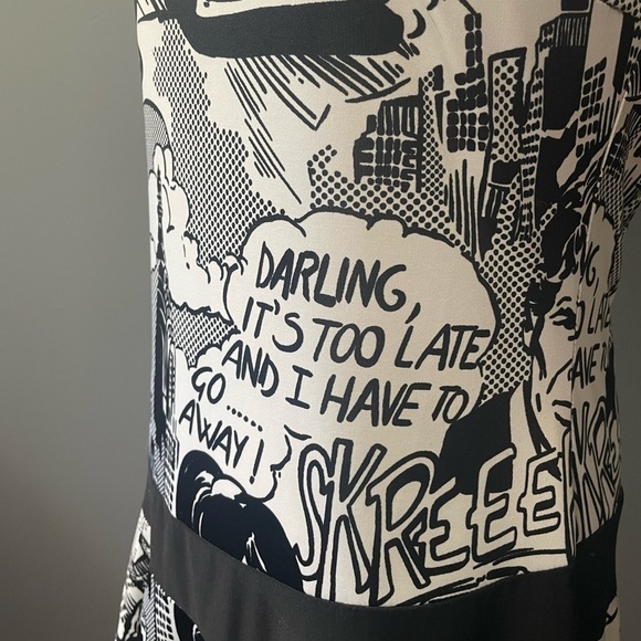 COMIC print spandex dress - Picture 5 of 9